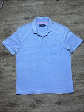 Vineyard Vines Light Blue Terry Cloth Polo